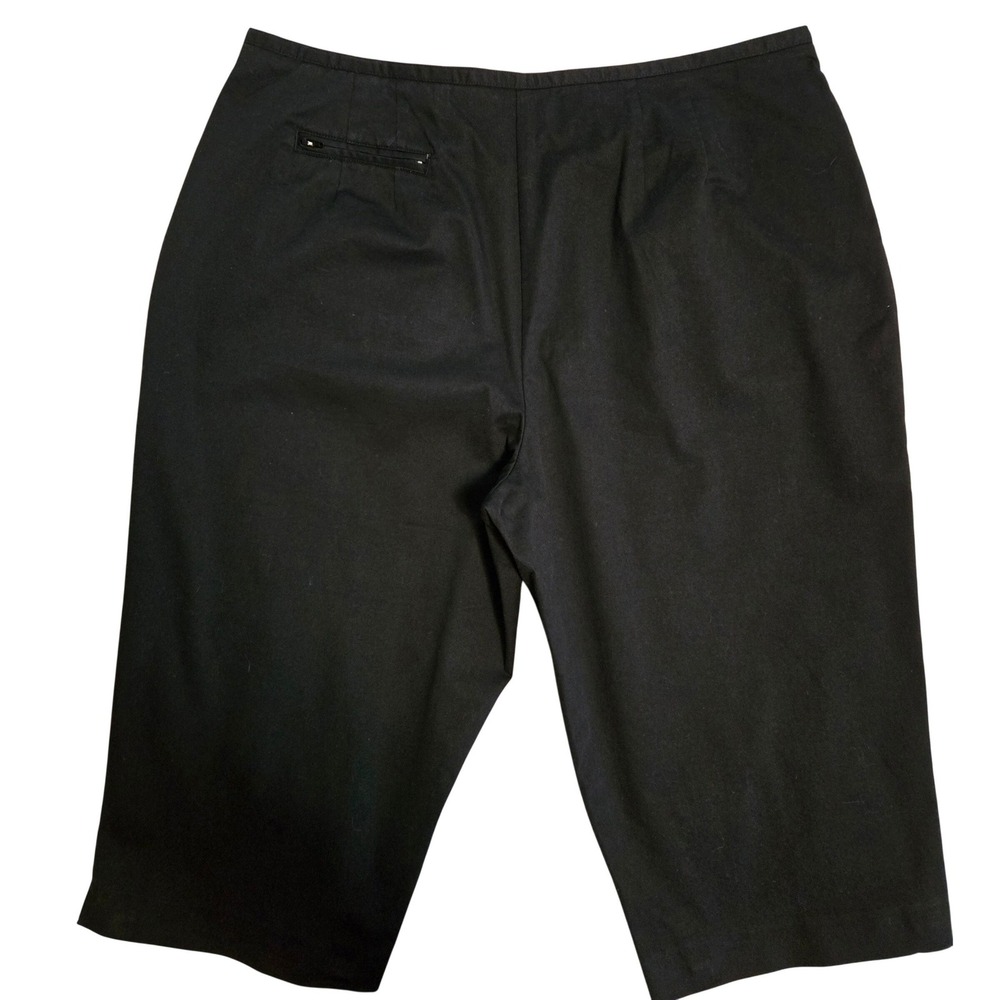 Talbots Black Sailor Button Stretch Cotton Capri's‎ Women's Sz 20 Nautical - Picture 5 of 8